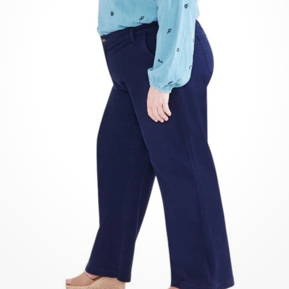 Style & Co. Navy Wide Leg Trousers